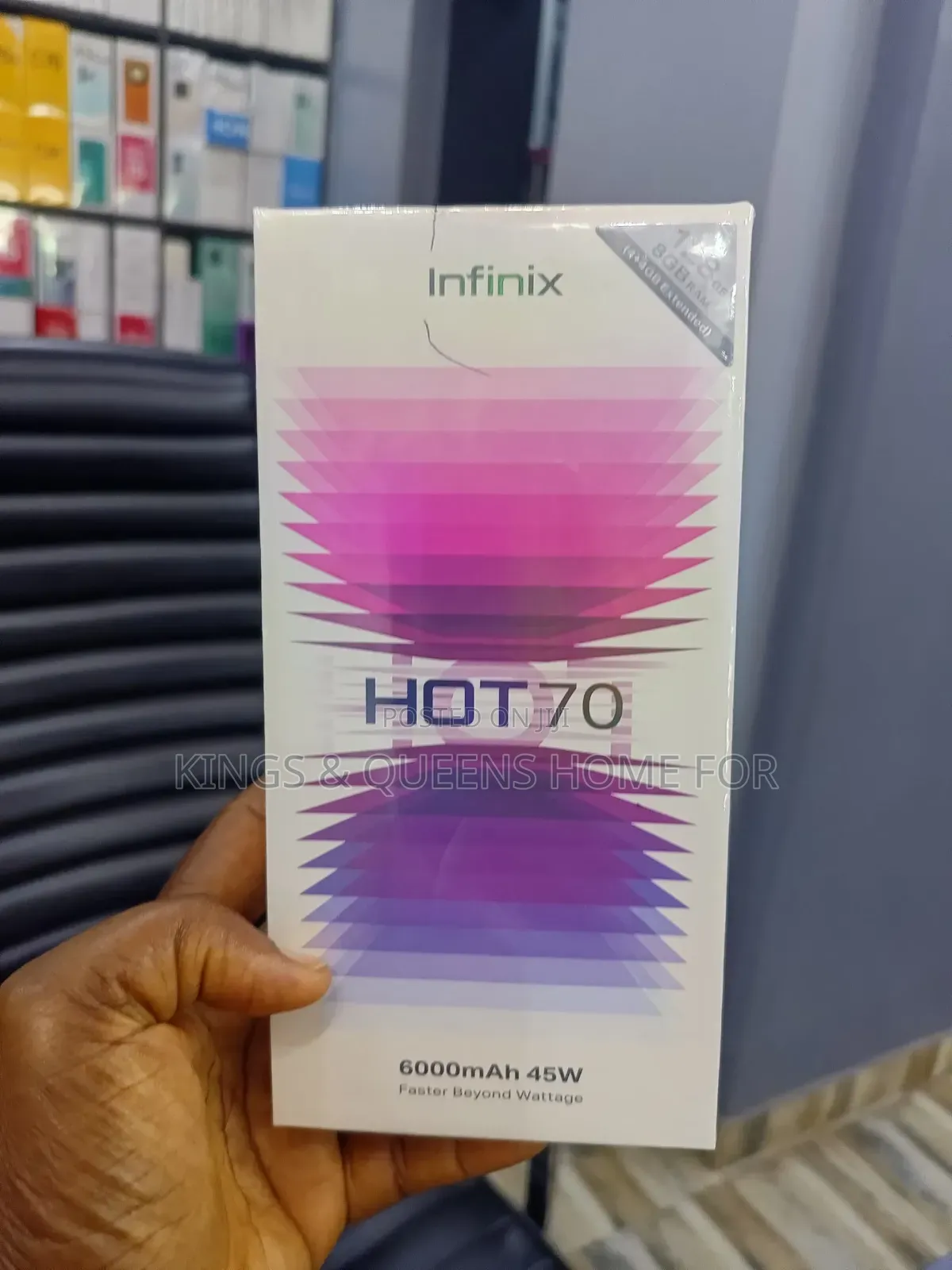 New Infinix Hot 70 128 GB Black