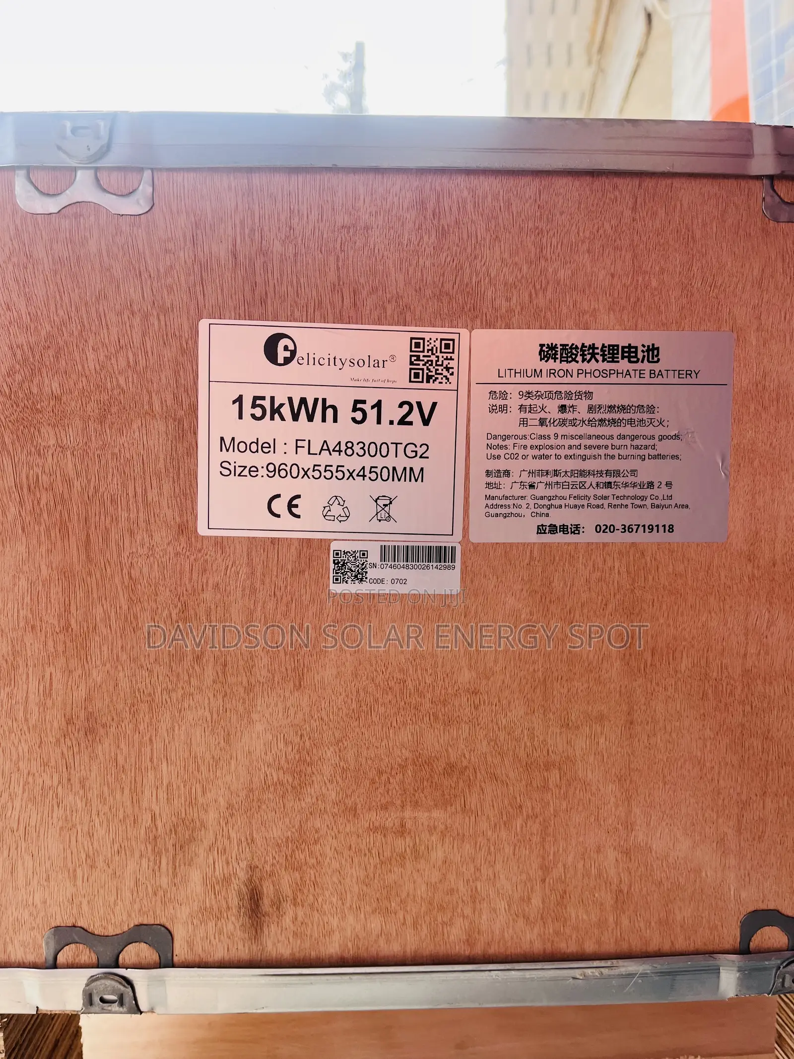 15kwh 48v Felicity Solar Lithium Ion Battery