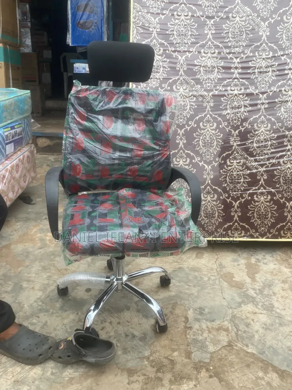 Office Chair With Headdress