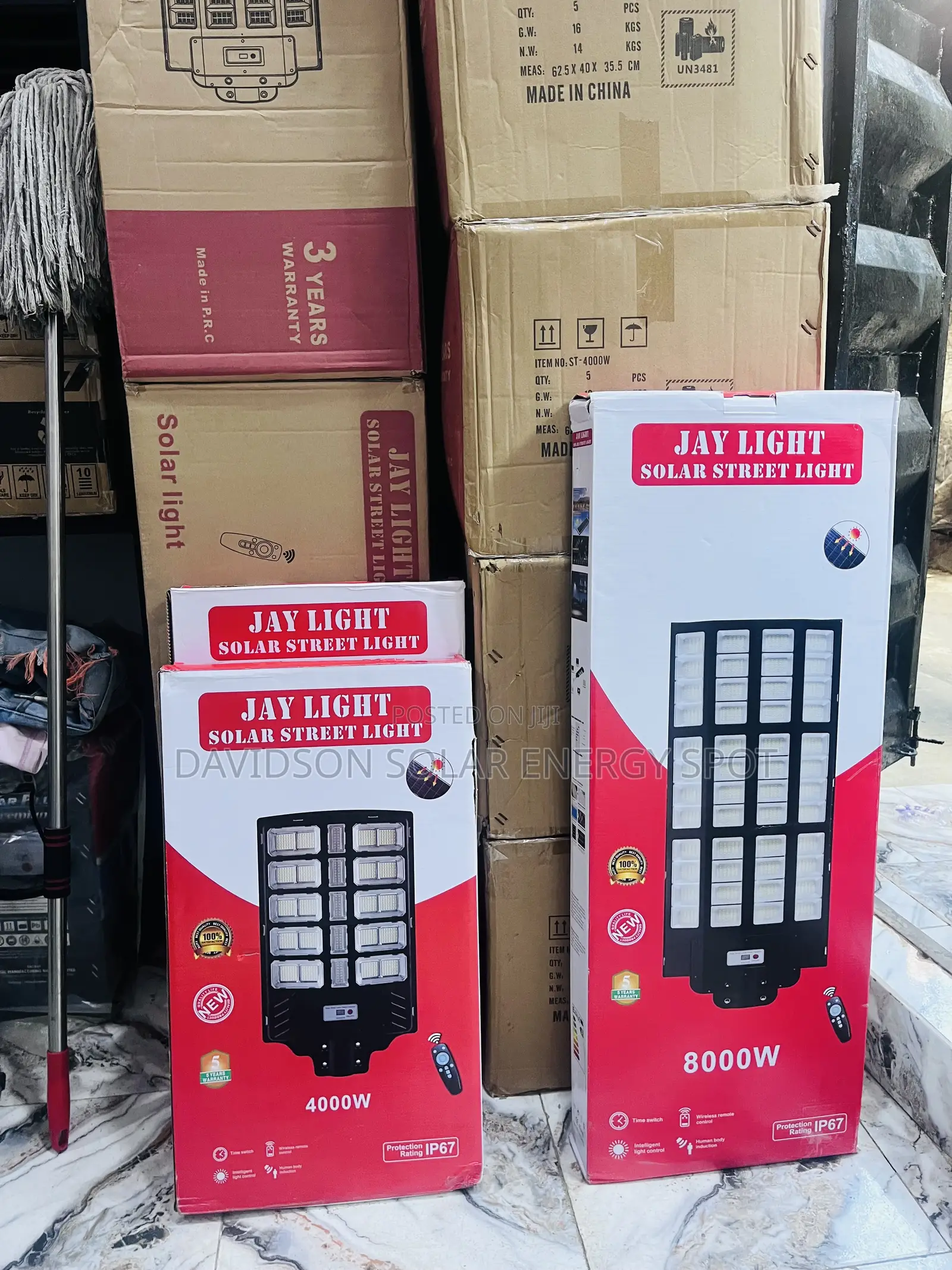 4000wart With 6000watt and 8000watt Jay Solar Street Light