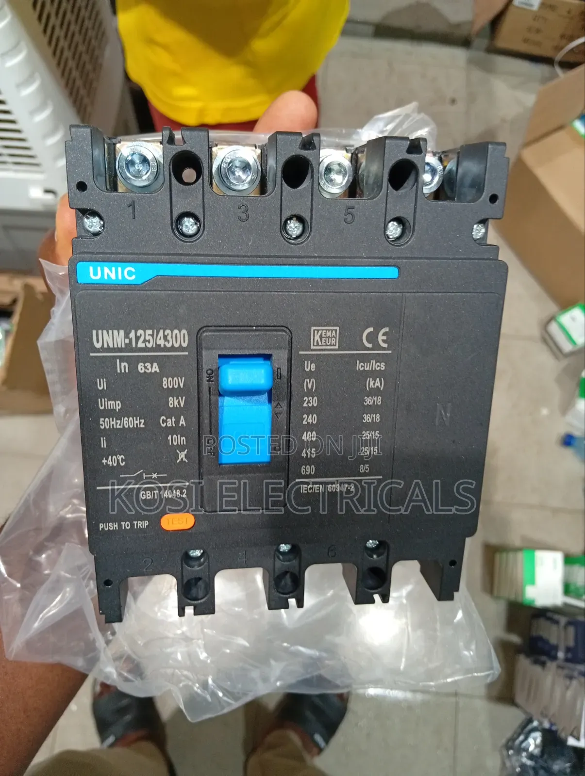 4pole DC Breaker McCb 63a and 125a