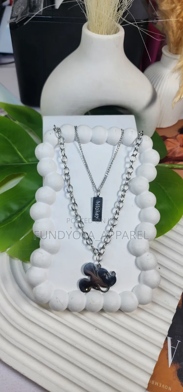 Chunky Silver Mickey Layers