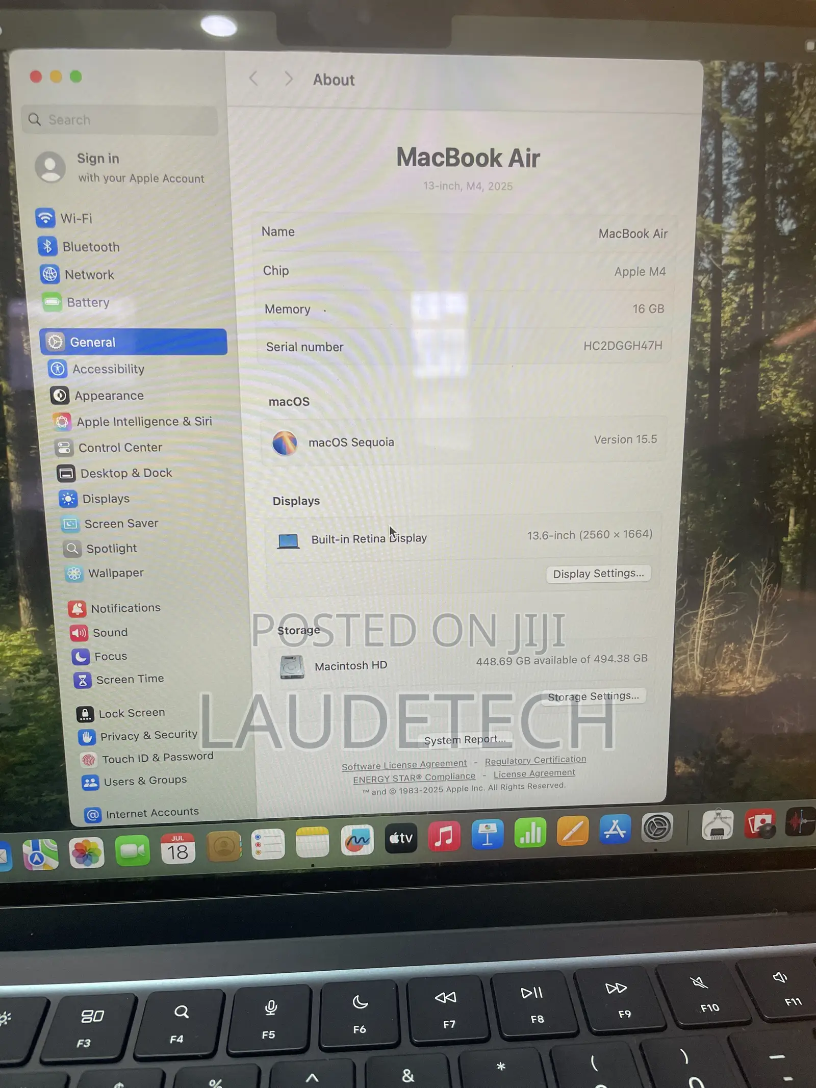 Laptop Apple MacBook Air 2025 M4 16GB Apple M4 SSD 512GB