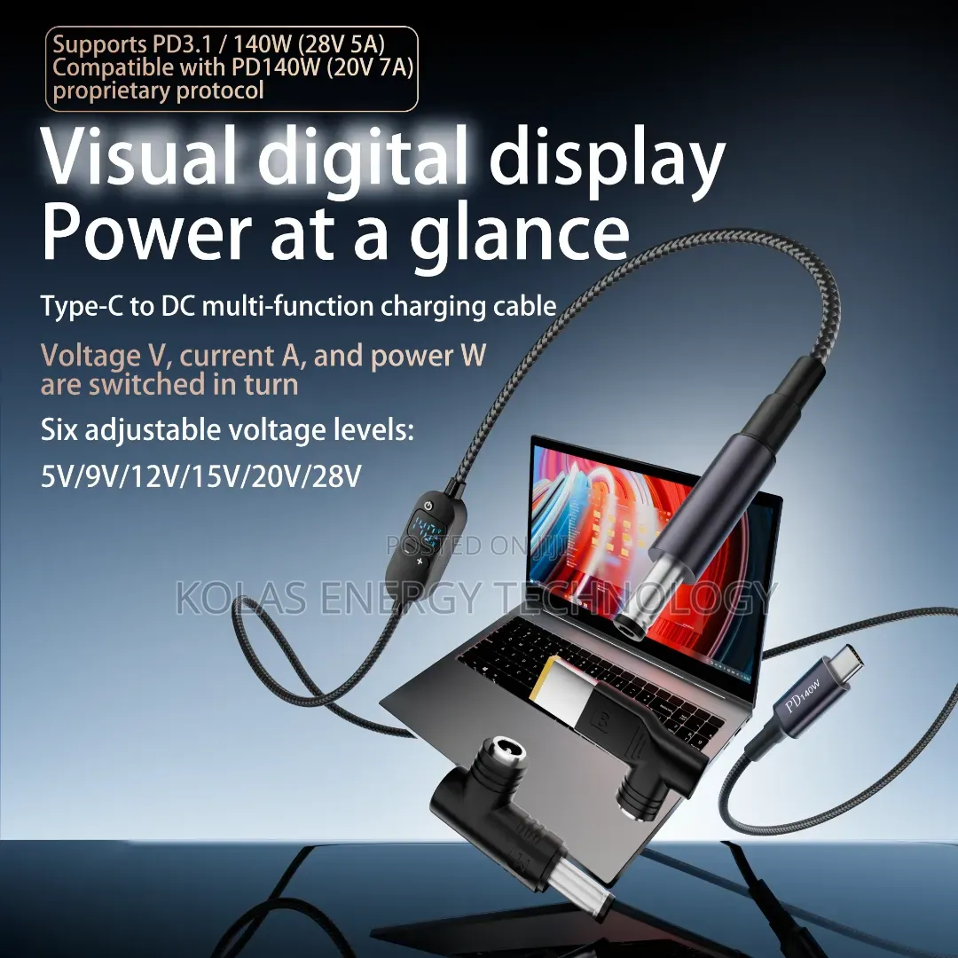 140W Type to C Univasal Power Cable