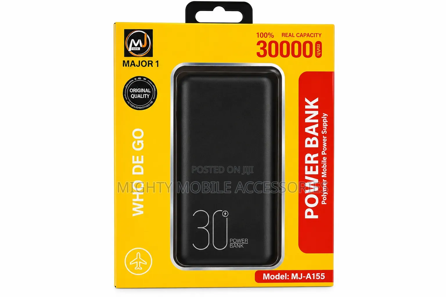 MAJOR 1 30000mAh Polymer Power Bank – Dual USB Fast Charging