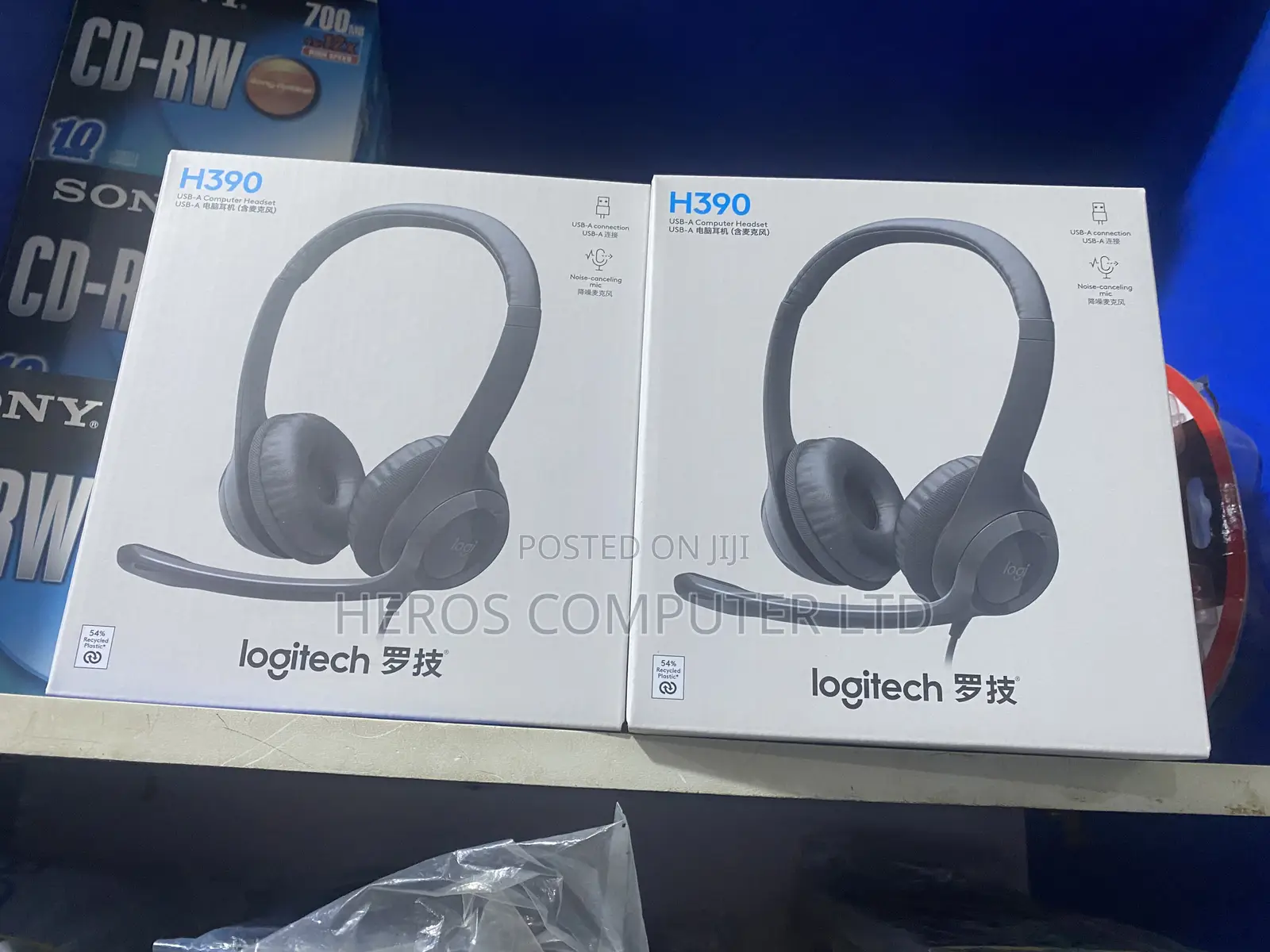 H390 Logitech Head Set Noise Cancellation