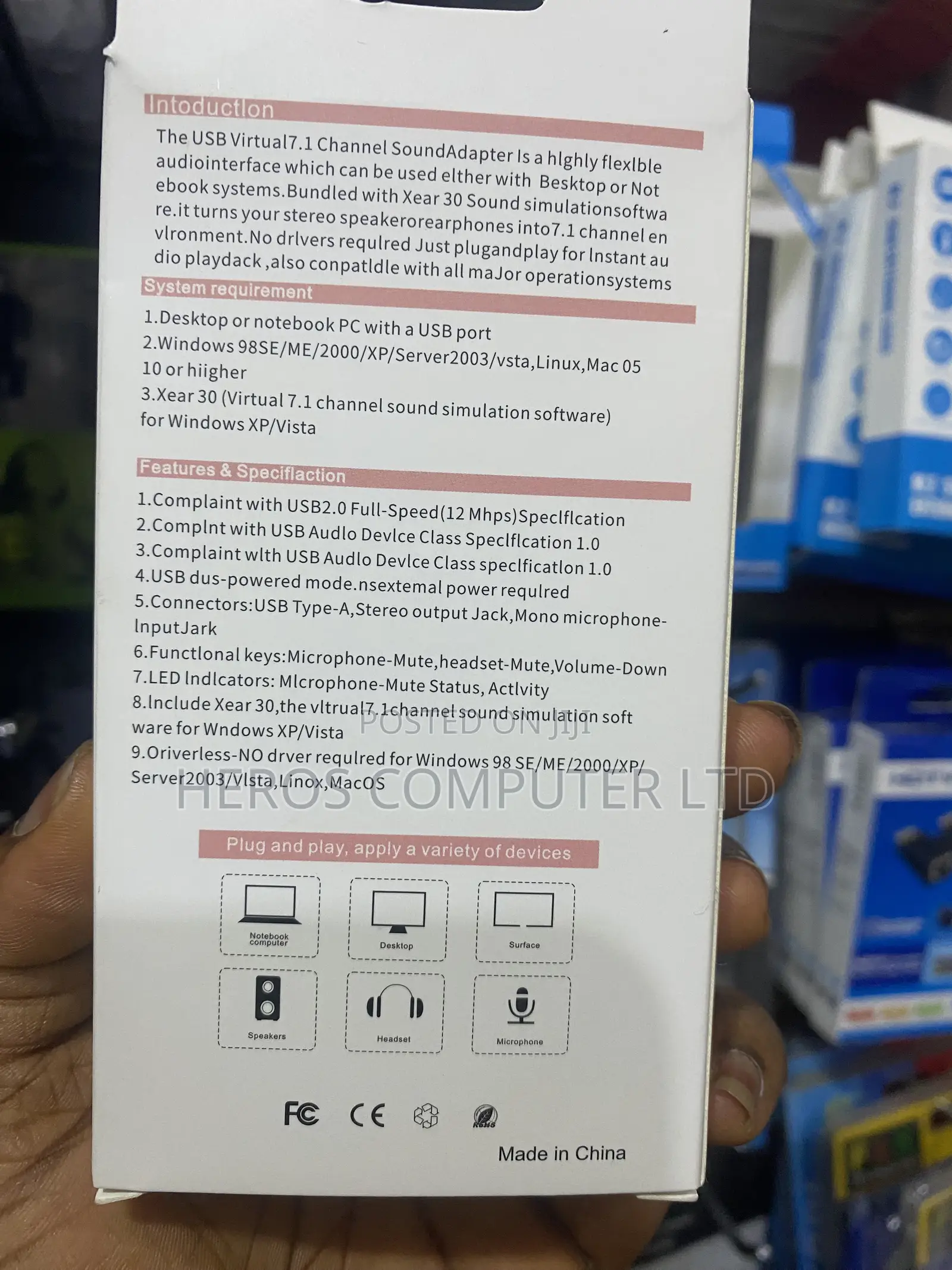Type C Sound Card / USB Sound Card
