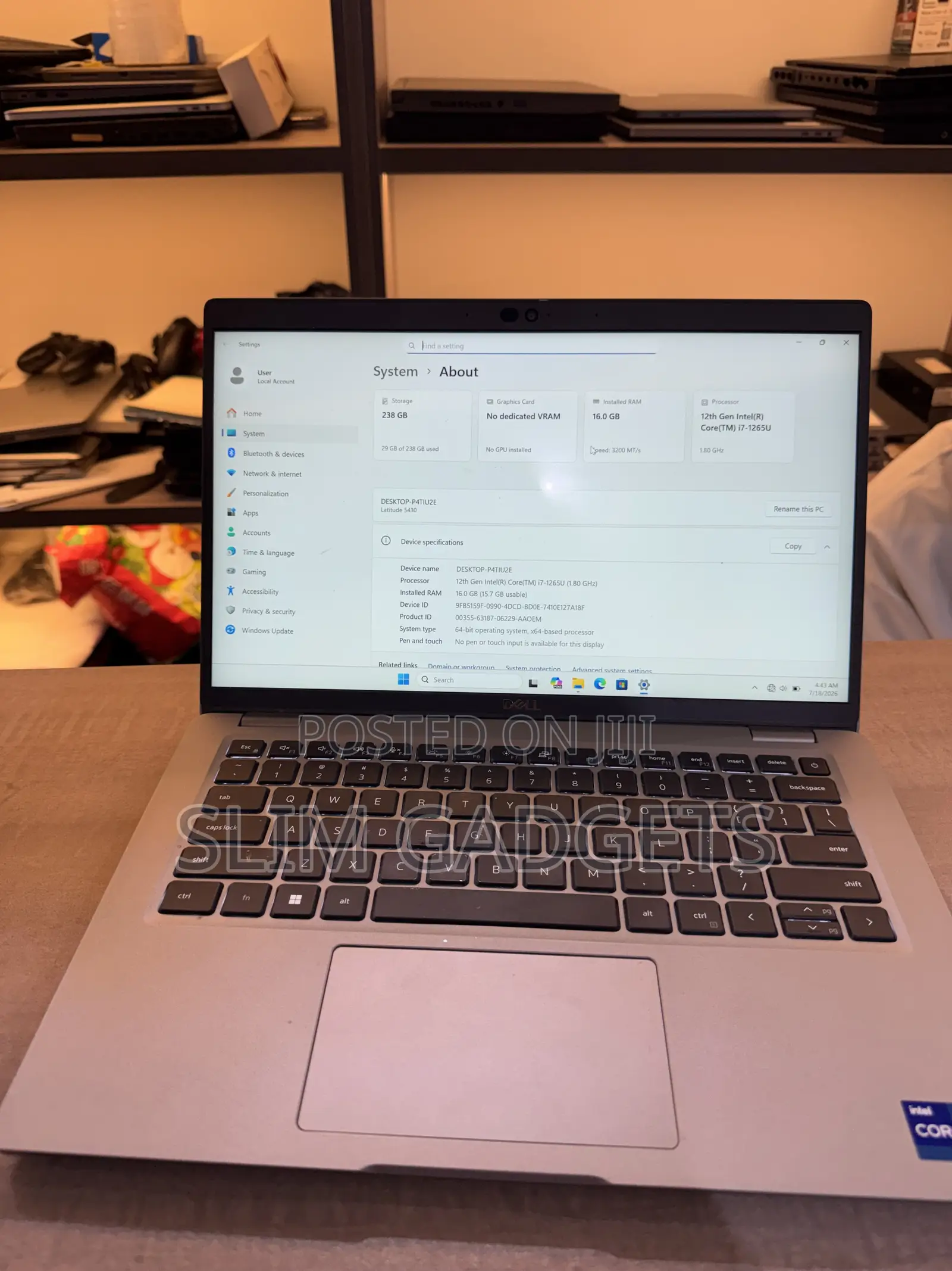 Laptop Dell Latitude 5430 16GB Intel Core i7 SSD 256GB