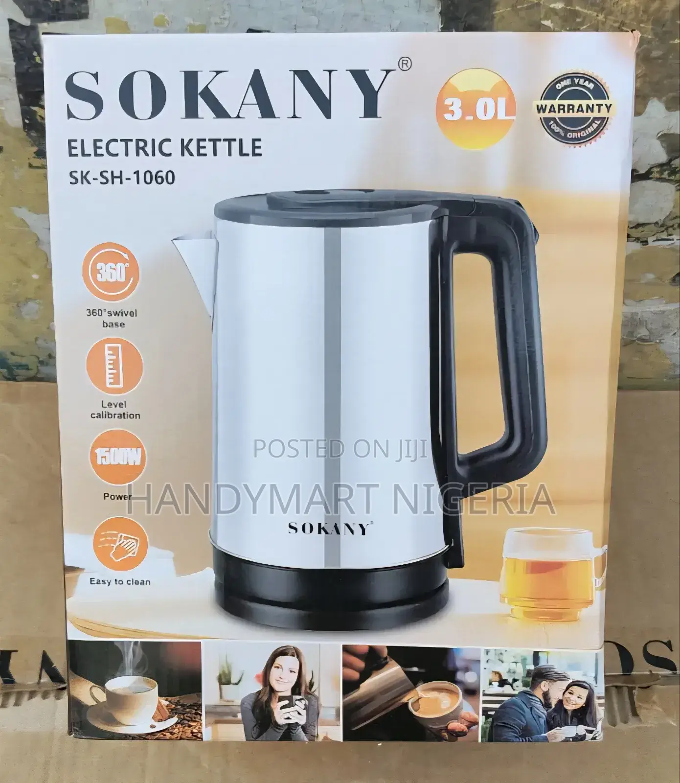 Sokany High Quality Electric Kettle 3L 10% OFF