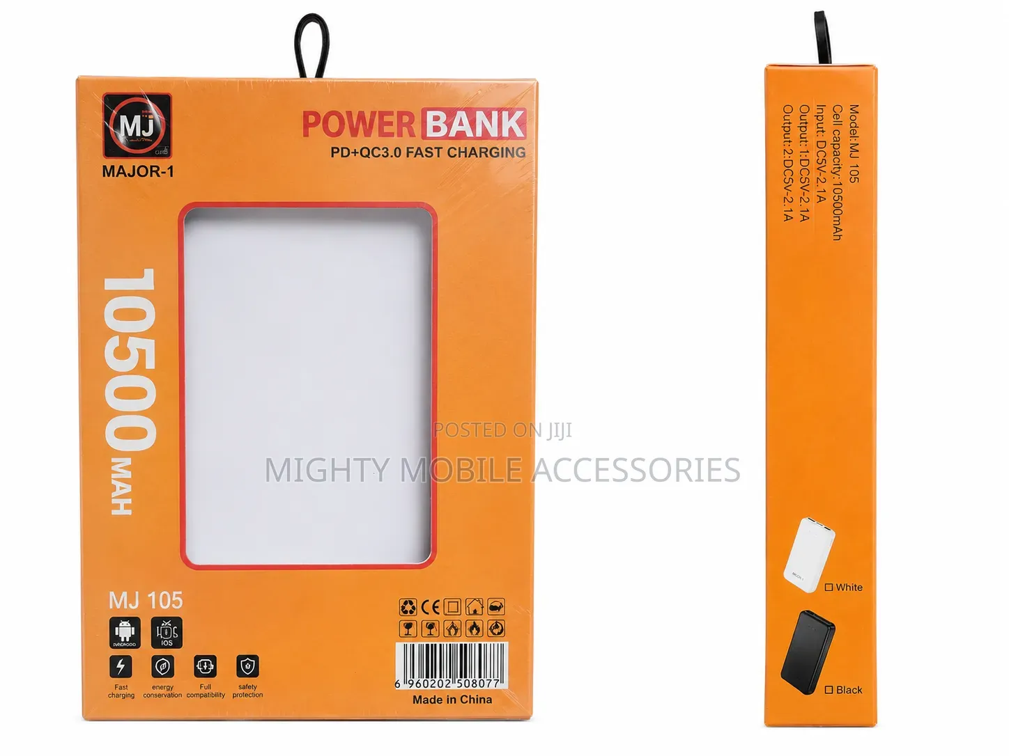 MAJOR 1 10500mAh Power Bank – Dual USB Fast Charging