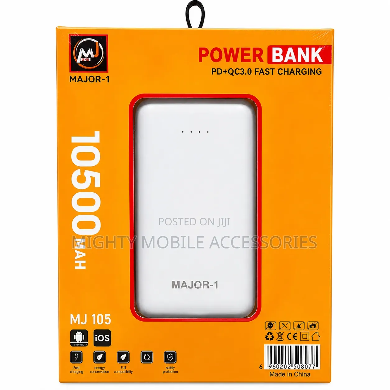 MAJOR 1 10500mAh Power Bank – Dual USB Fast Charging