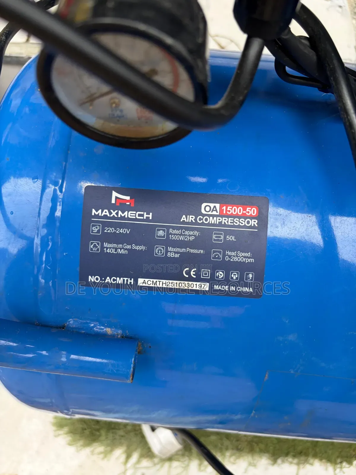 Original Oiless Air Compressor 50Litres