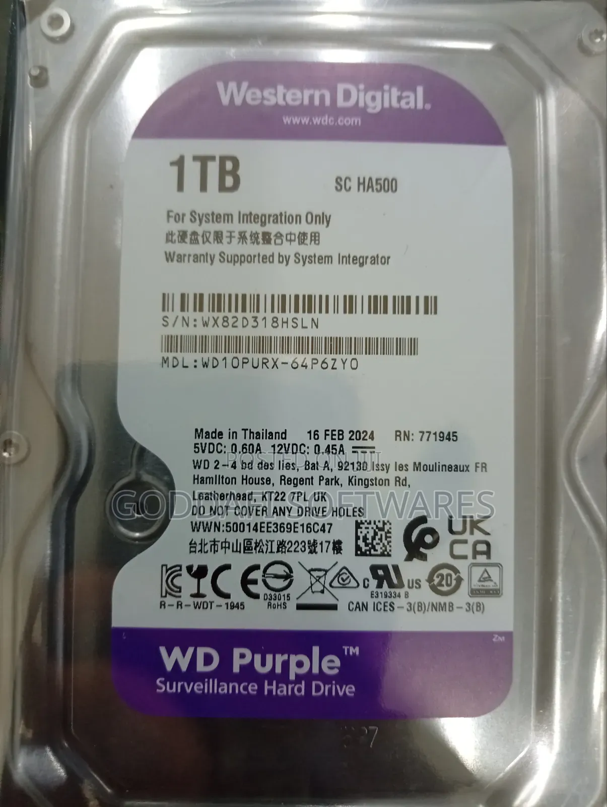 1TB Surveillance Hard Drive HDD | Goddafi Stores
