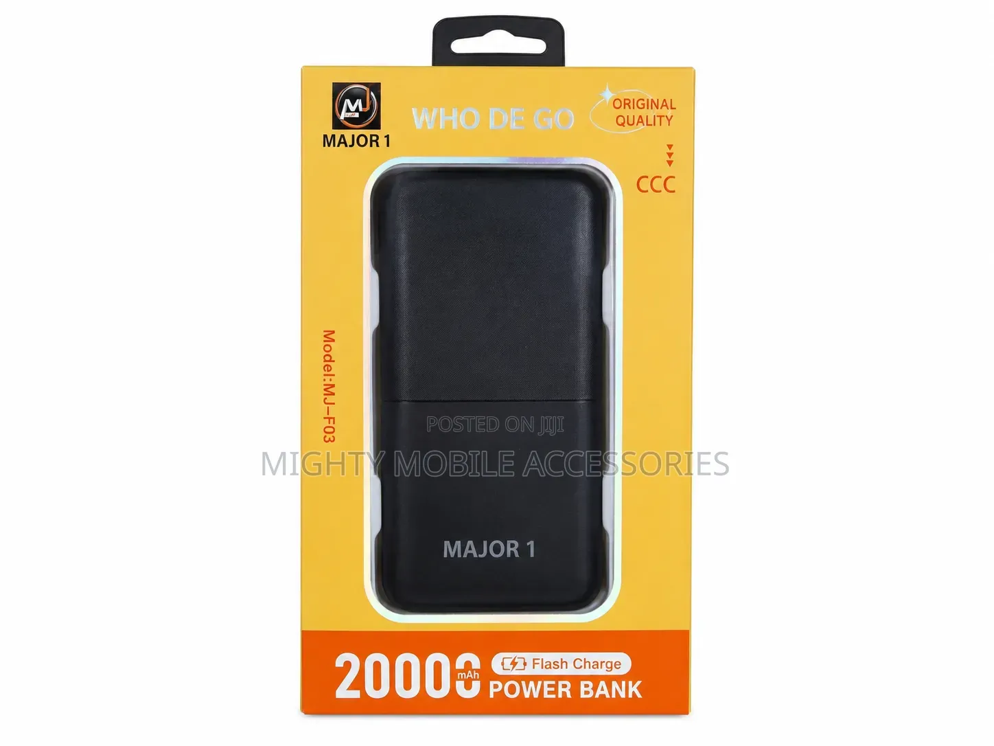MAJOR 1 20000mAh Fast Charge Power Bank (Model: MJ-R03)