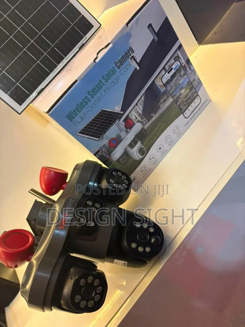 High Quality 3lense Rotate V380 Triple Lens PTZ Solar Camera