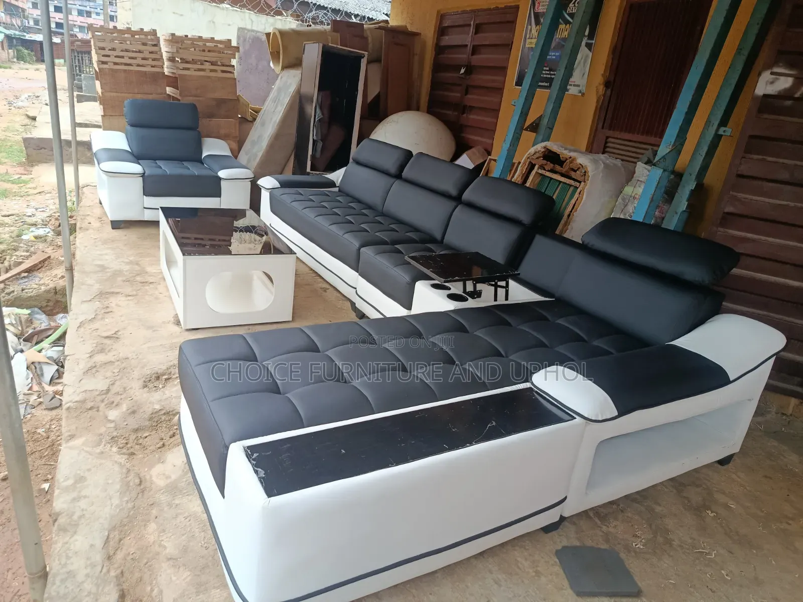 Sofa Set of Chair L Shape + 1 Single