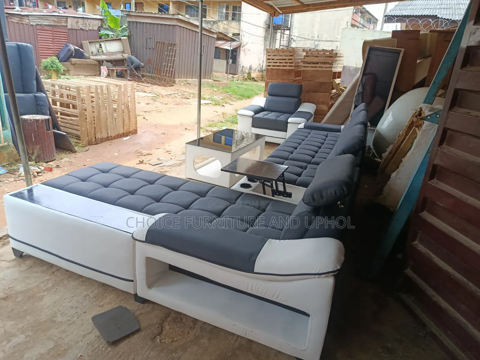 Sofa Set of Chair L Shape + 1 Single