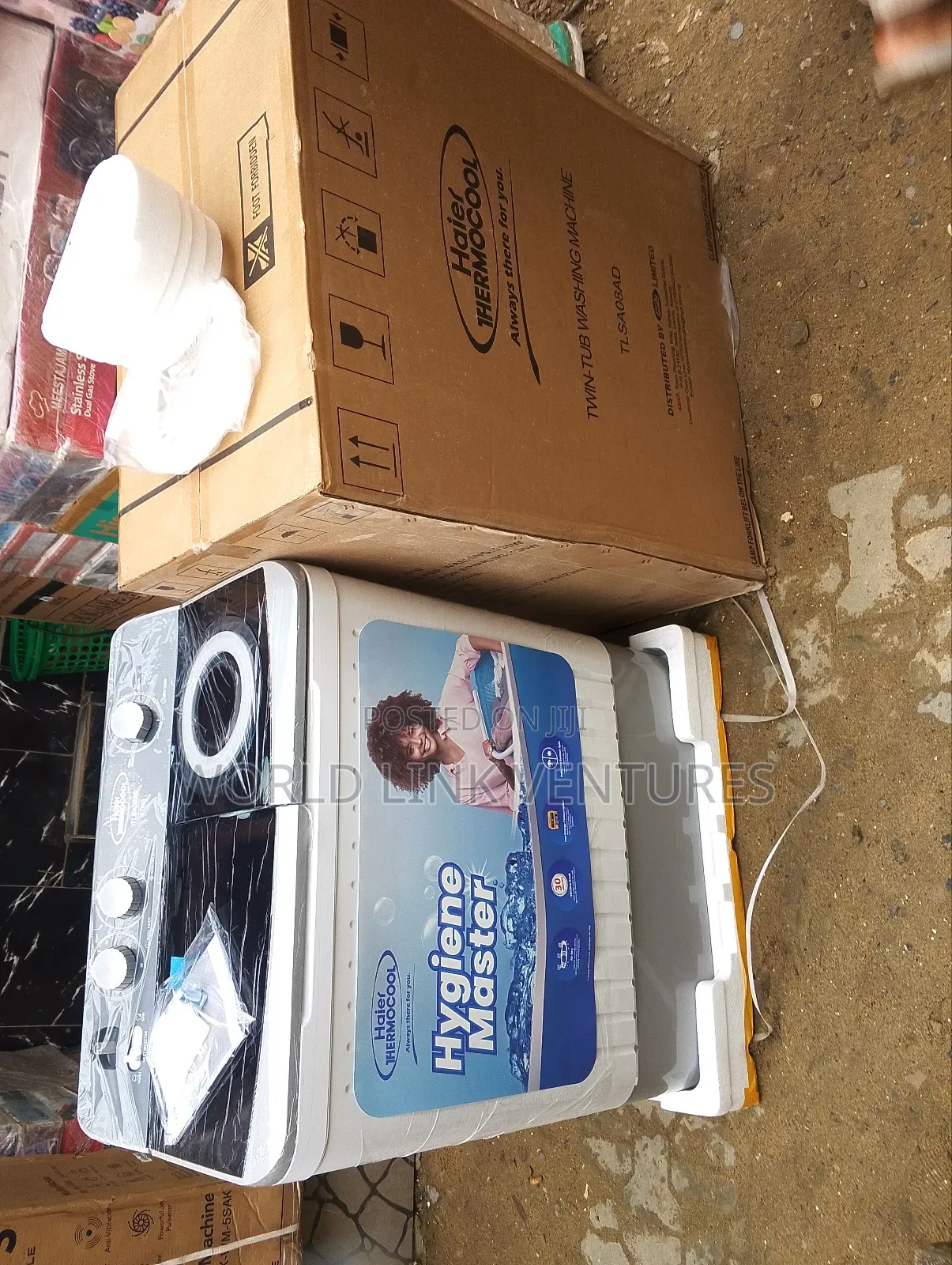Haier Thermocool 8kg Washing Machine Twin Top