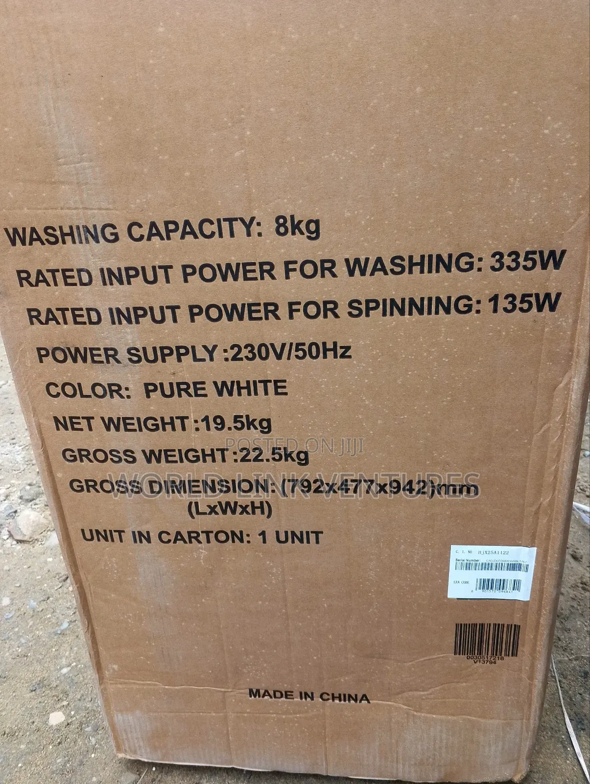 Haier Thermocool 8kg Washing Machine Twin Top