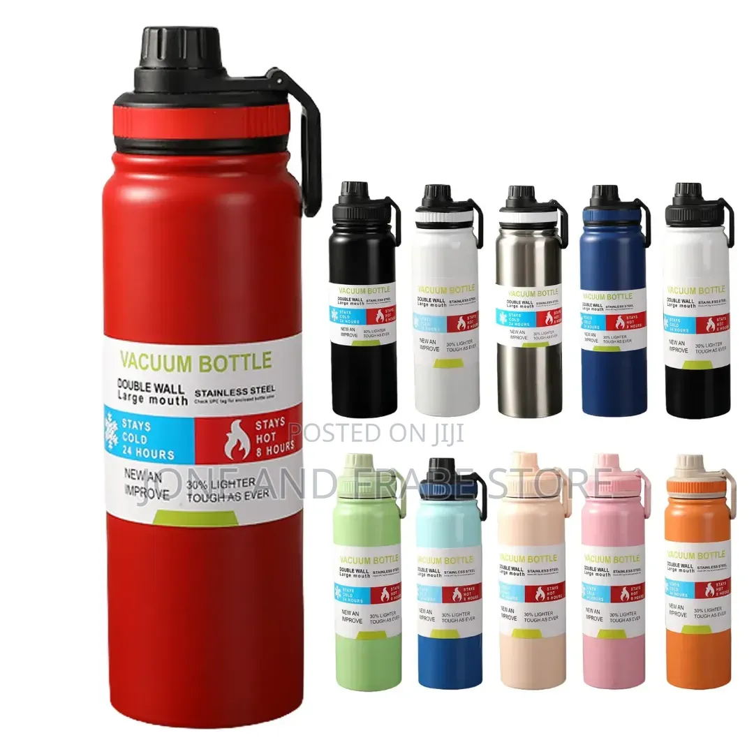 800ml Thickened Vacuum Thermo Stainless Steel Water Bottle