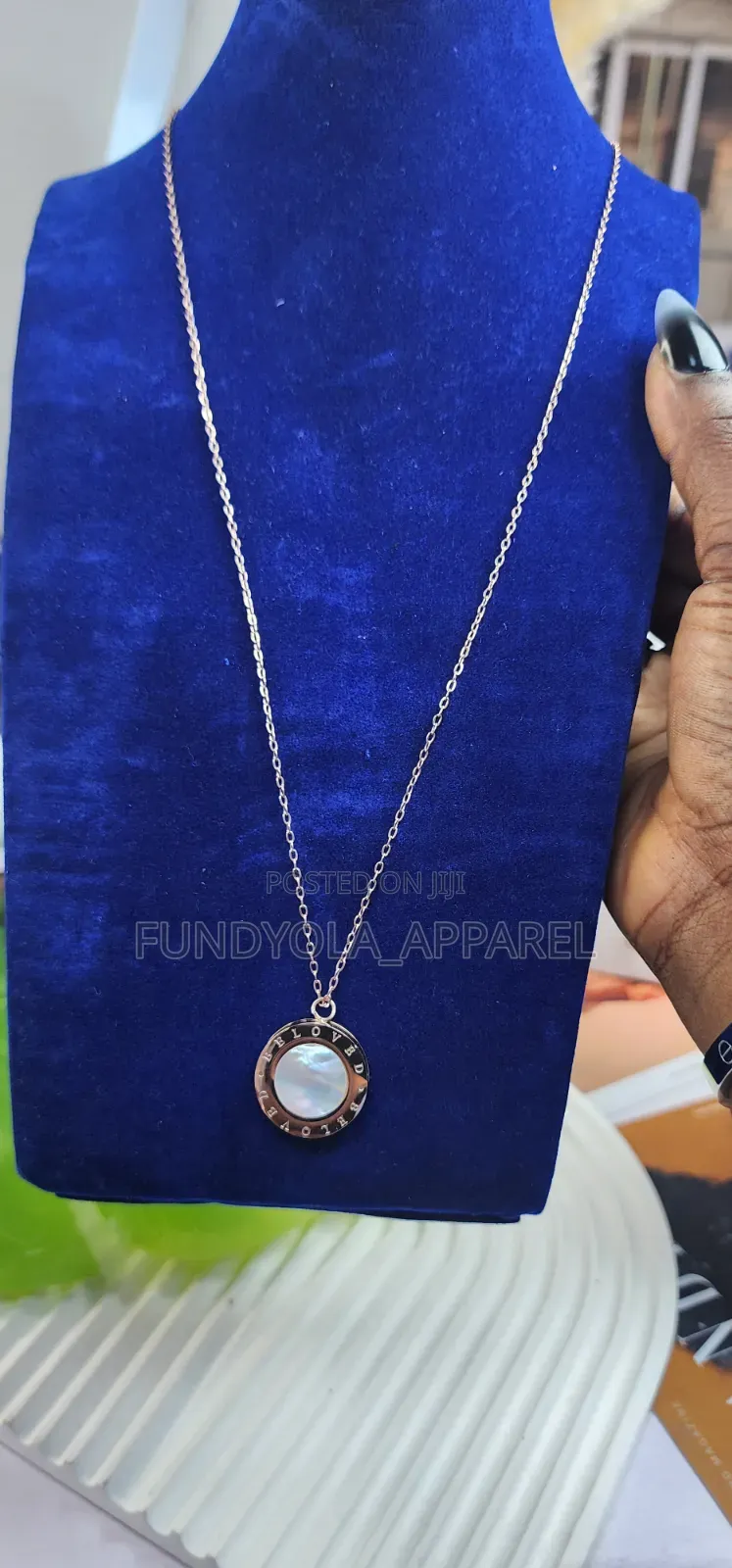 Minimalist "Beloved" Engraved Medallion Necklace