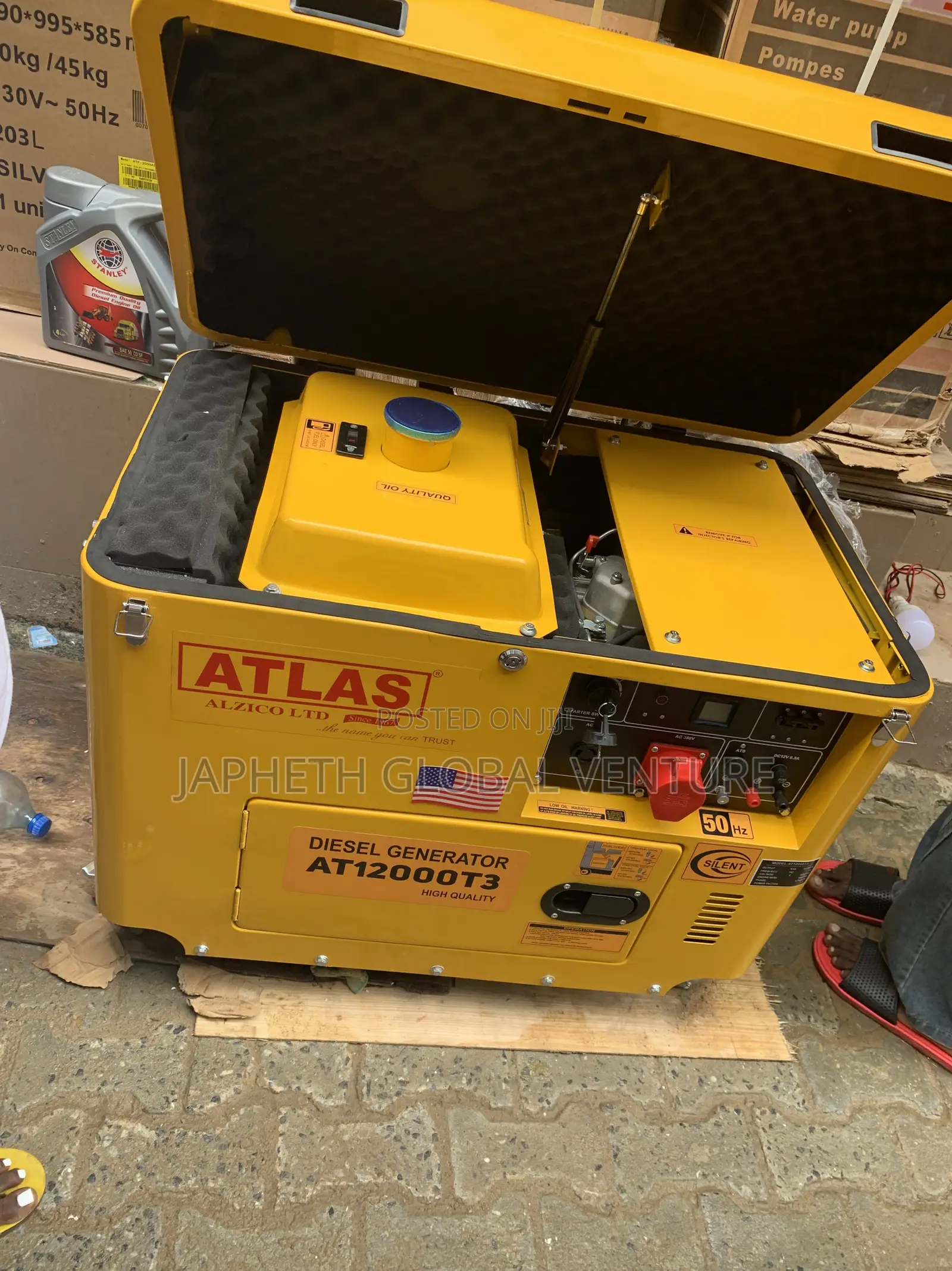 Atlas 10KVA Three-Phase Diesel Generator – Reliable Industrial
