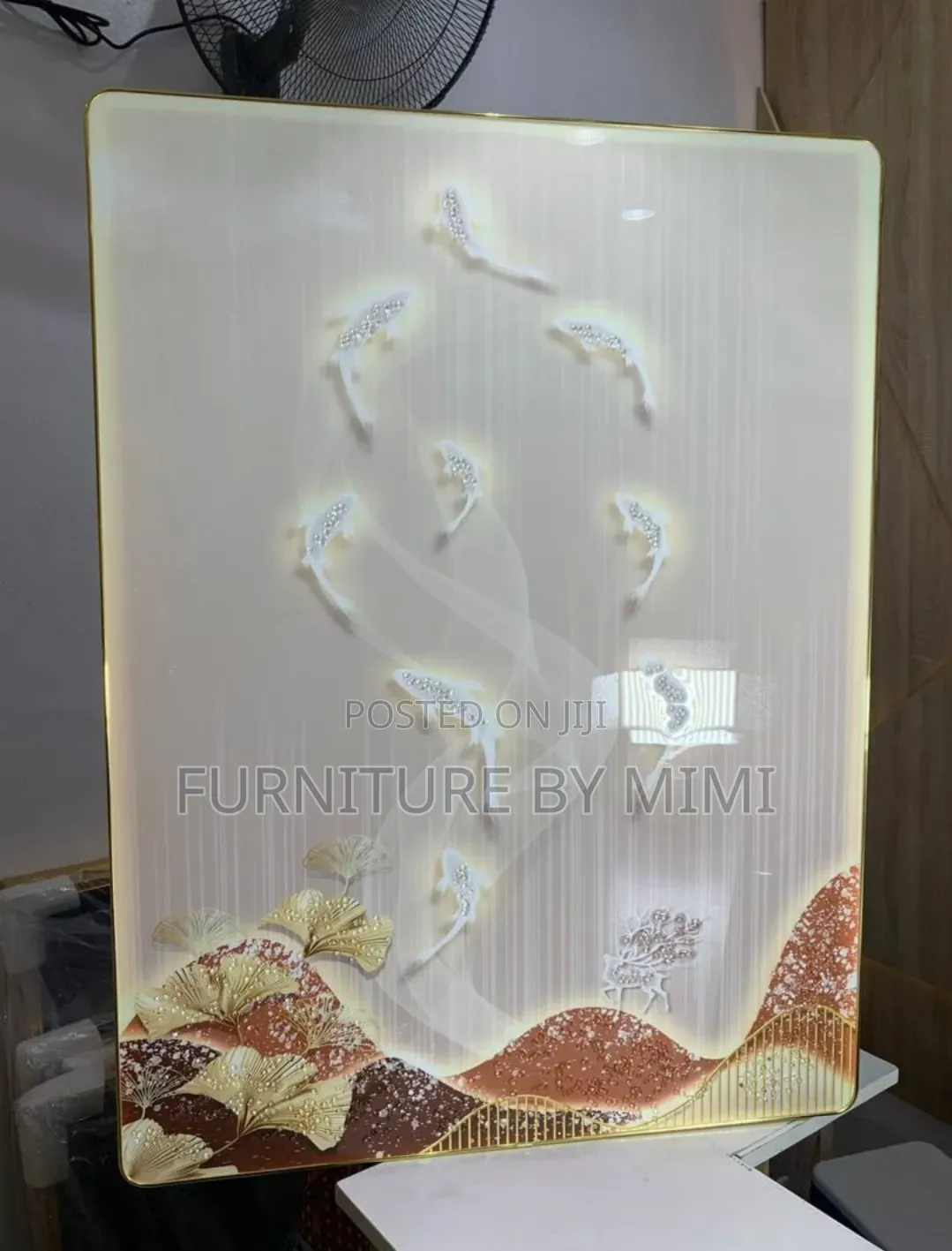 Modern LED-Style Crystal Acrylic Wall Frame 60 by 80cm.