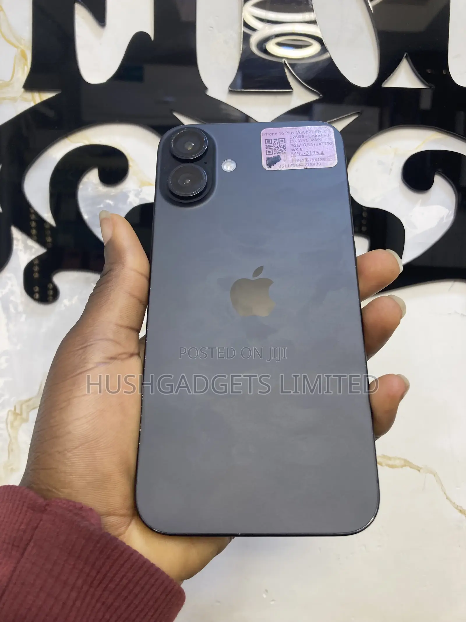 Apple iPhone 16 Plus 128 GB Black