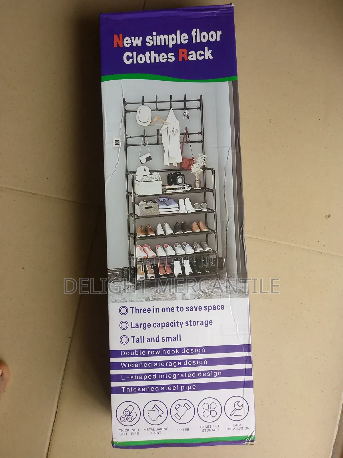 Multifunctional Shoe Cloth Bag Hat Rack