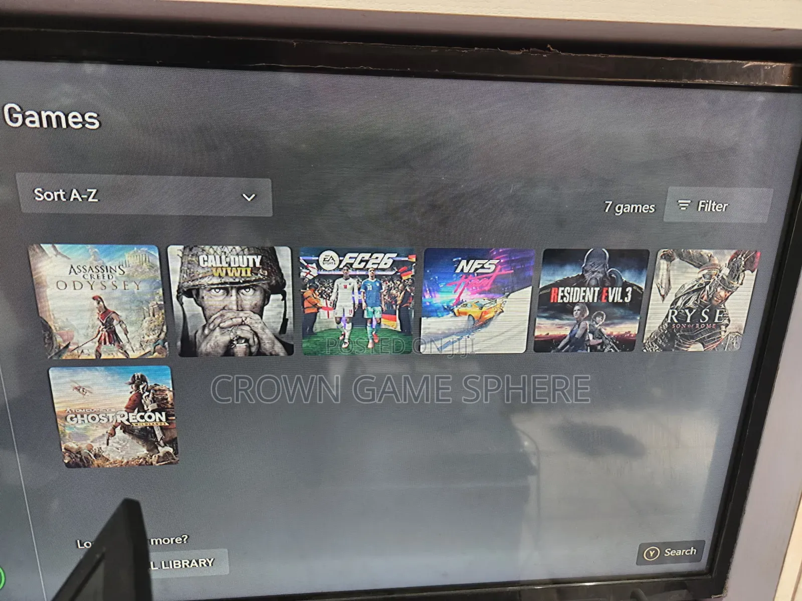 Clean Xbox One With 7 Games and 1 Wireless Pad Including Fc 26