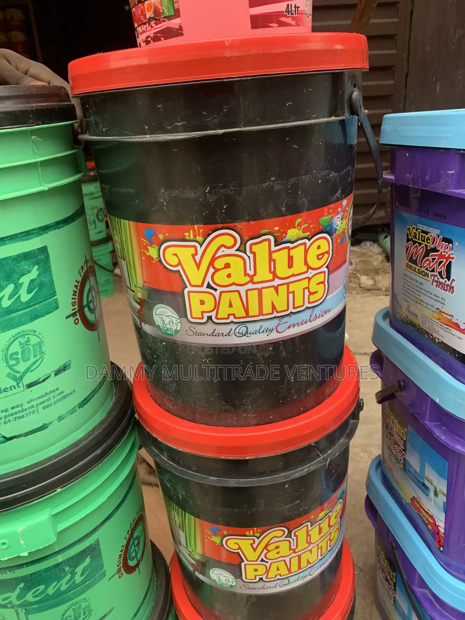 20-Liter Bucket of Value Paints Standard Quality Emulsion Paint.