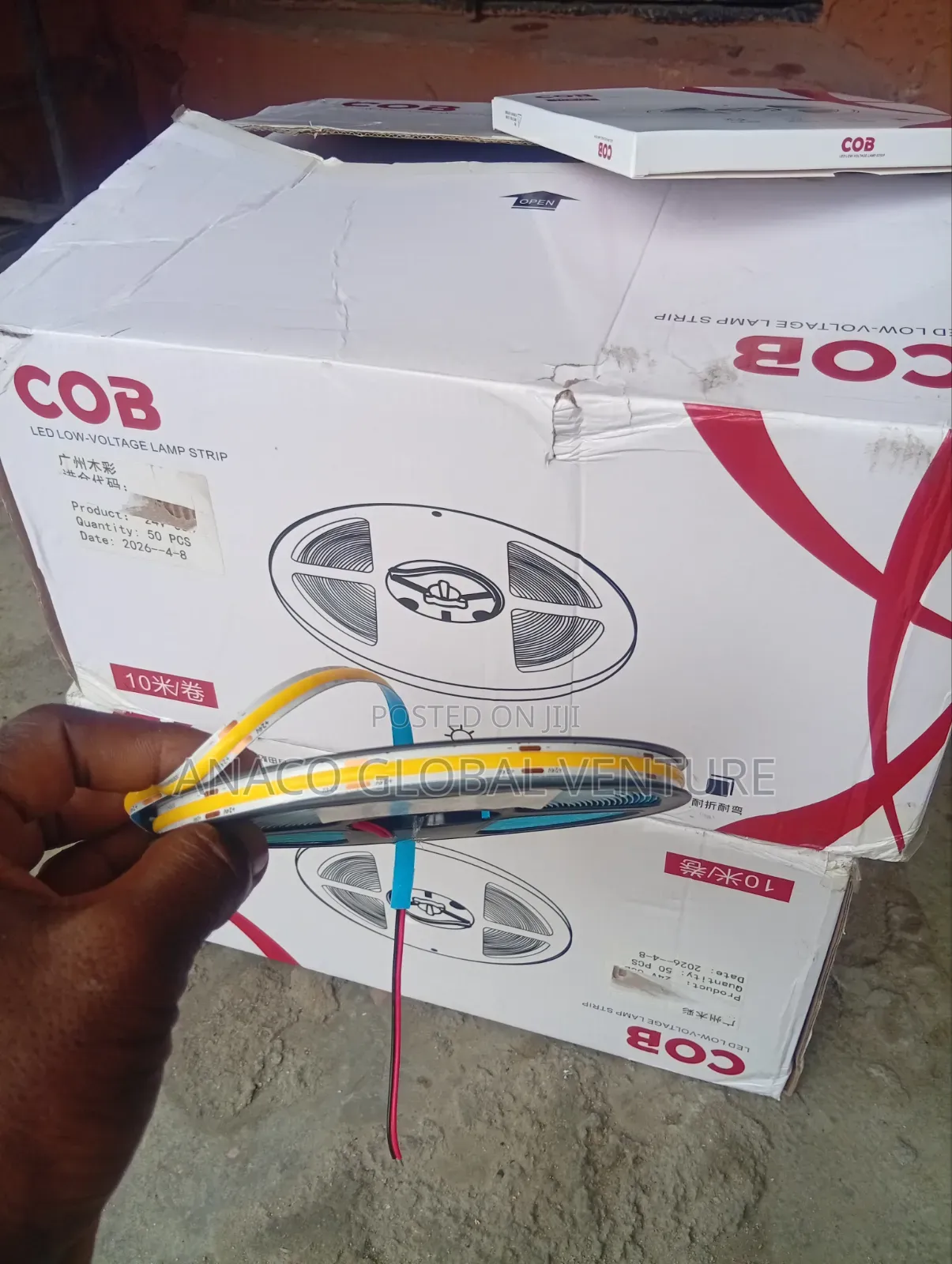 Led Cob Strip Light 24 Volt Warm White Light 10 Meters Length