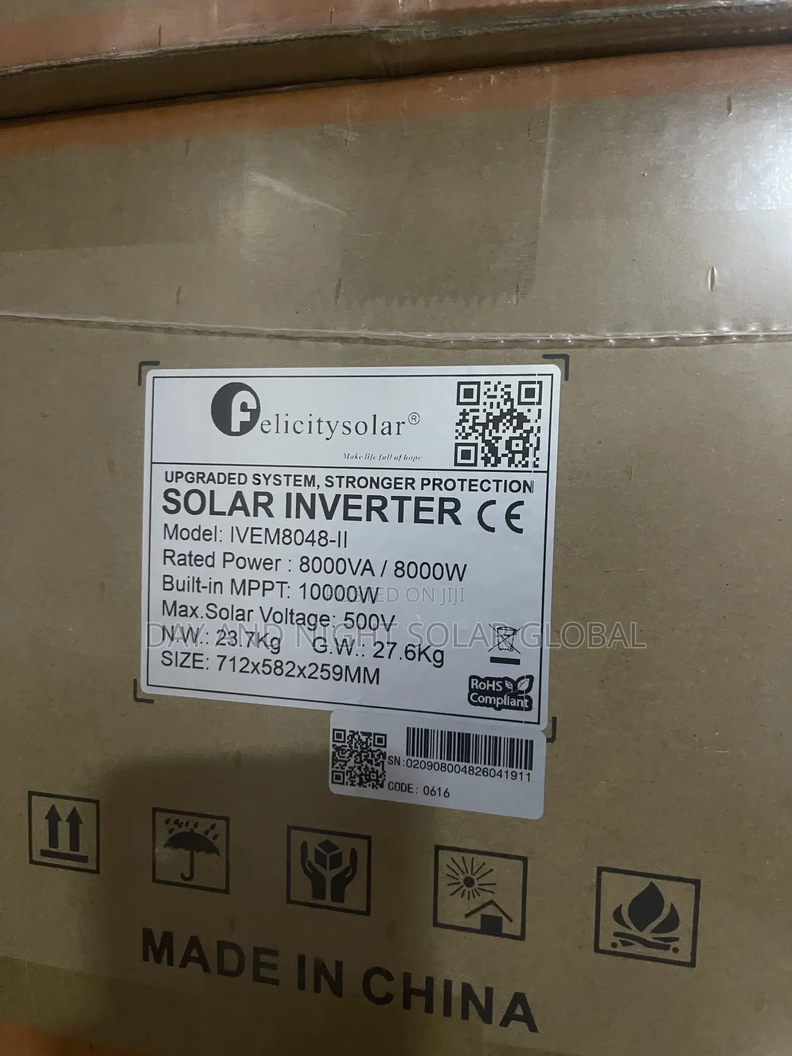 8kva Ivem Felicity Hybrid Solar Inverter 48v