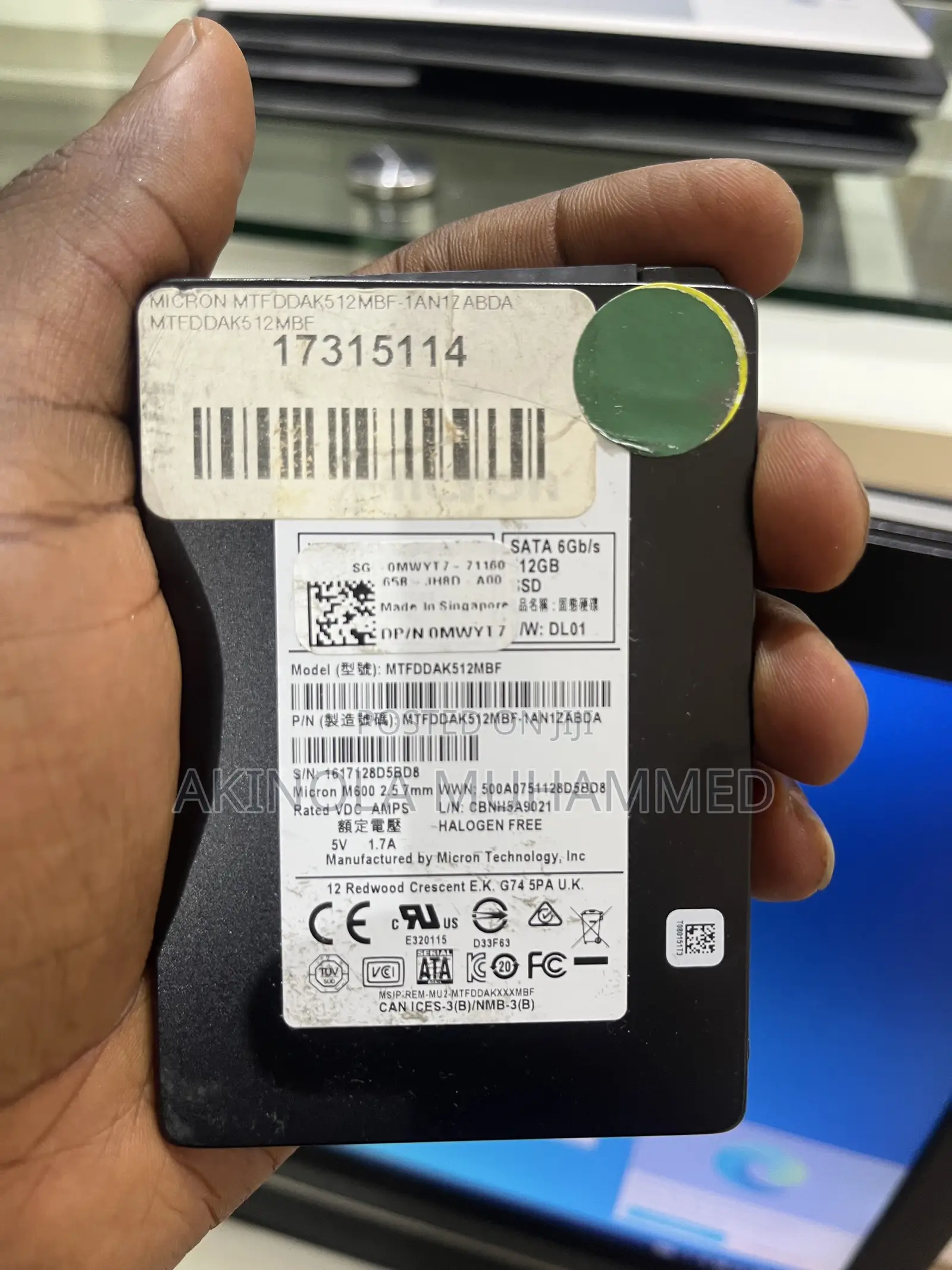 Original 512 Sata SSD