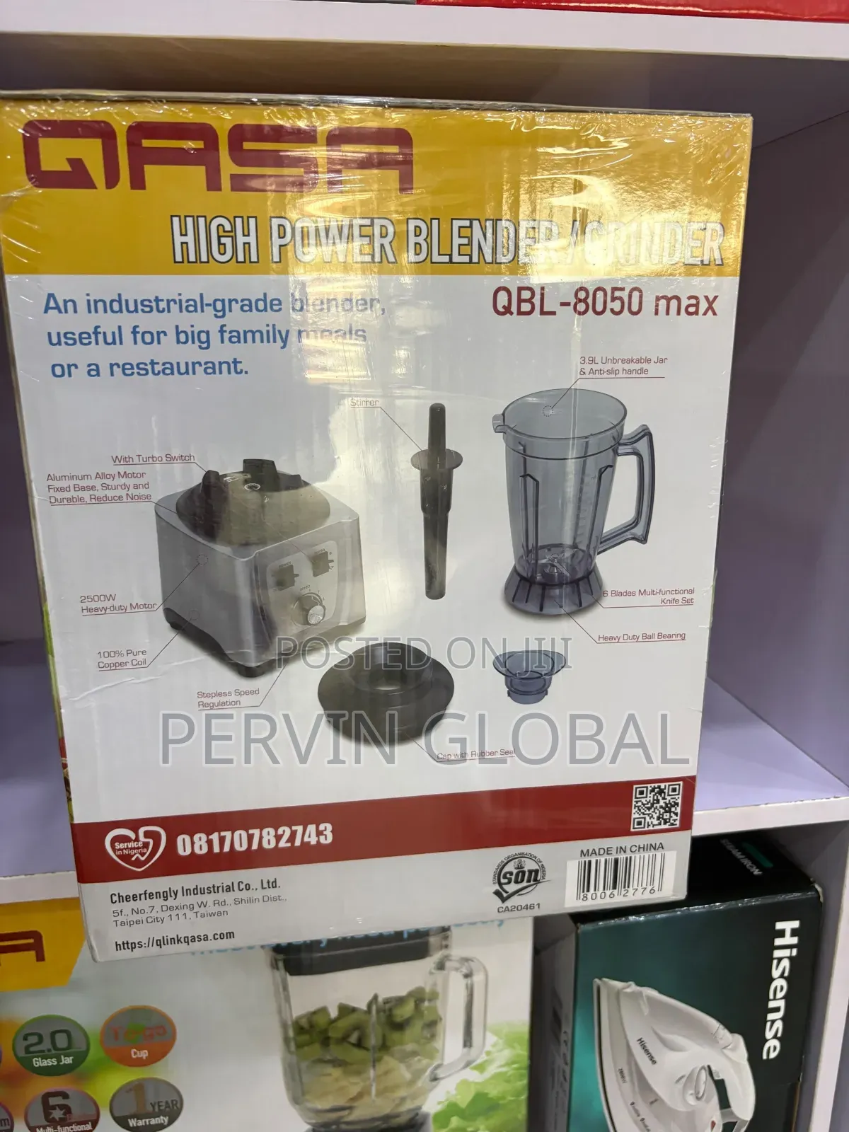 Qasa Blender High Power QBL8050max