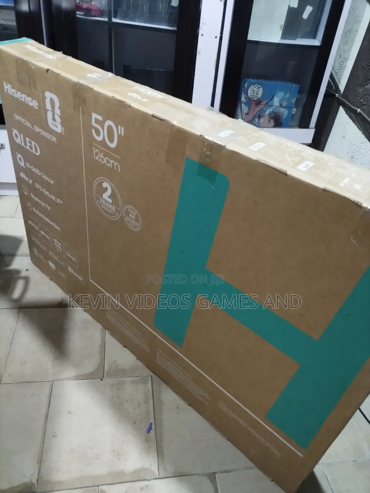 Original HISENSE 50" QLED SMART TV/2 Months Old