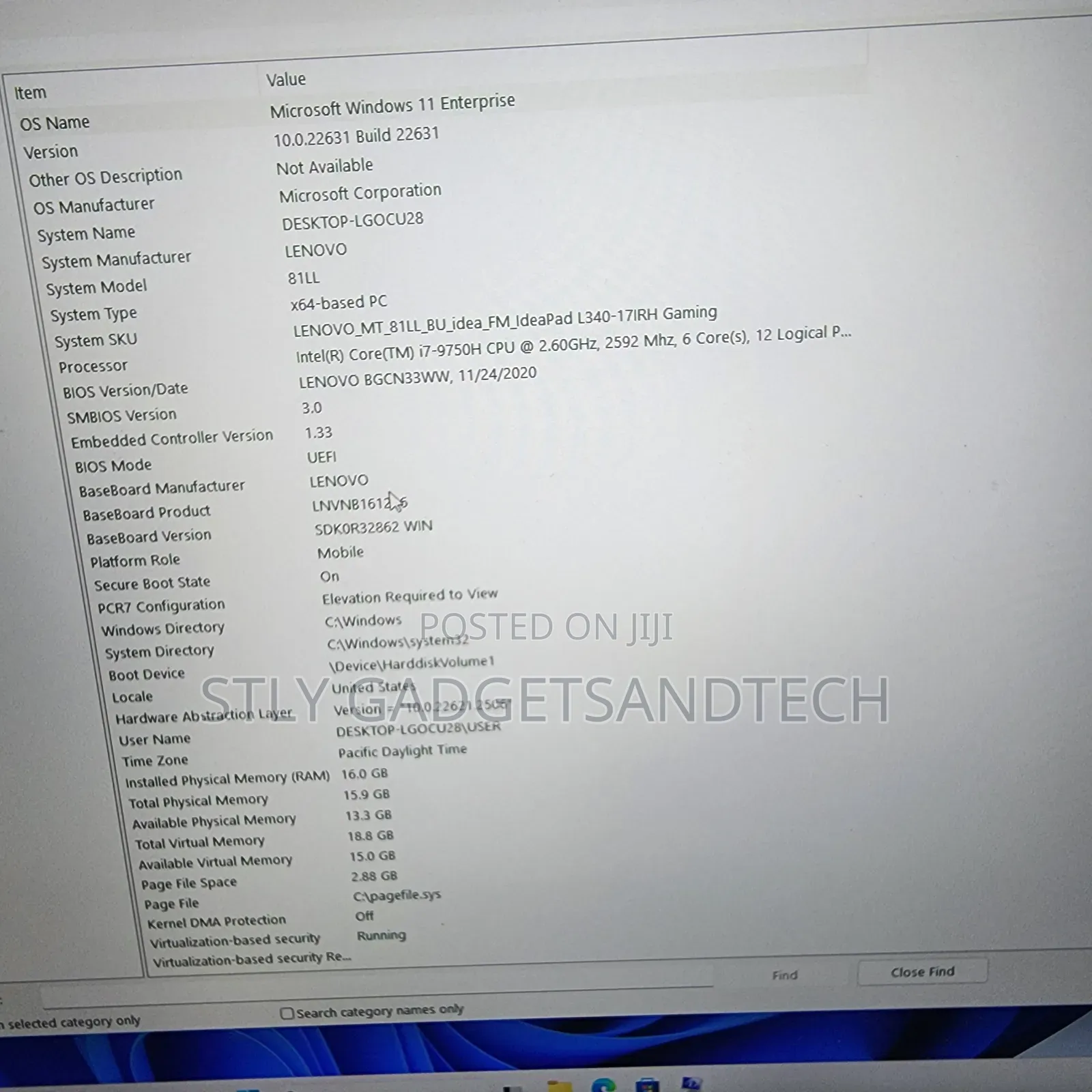 Laptop Lenovo Legion 9 16GB Intel Core i7 SSD 256GB