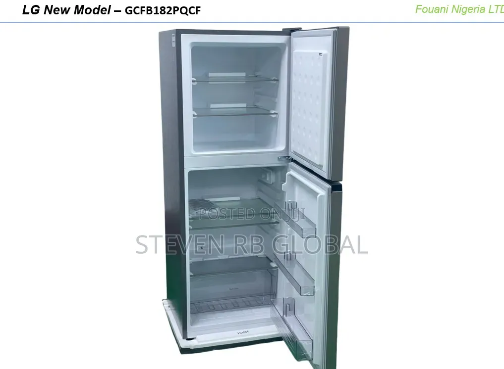 LG 191L Double Door Top Mount Refrigerator | LGREF182PQCF (Silver)