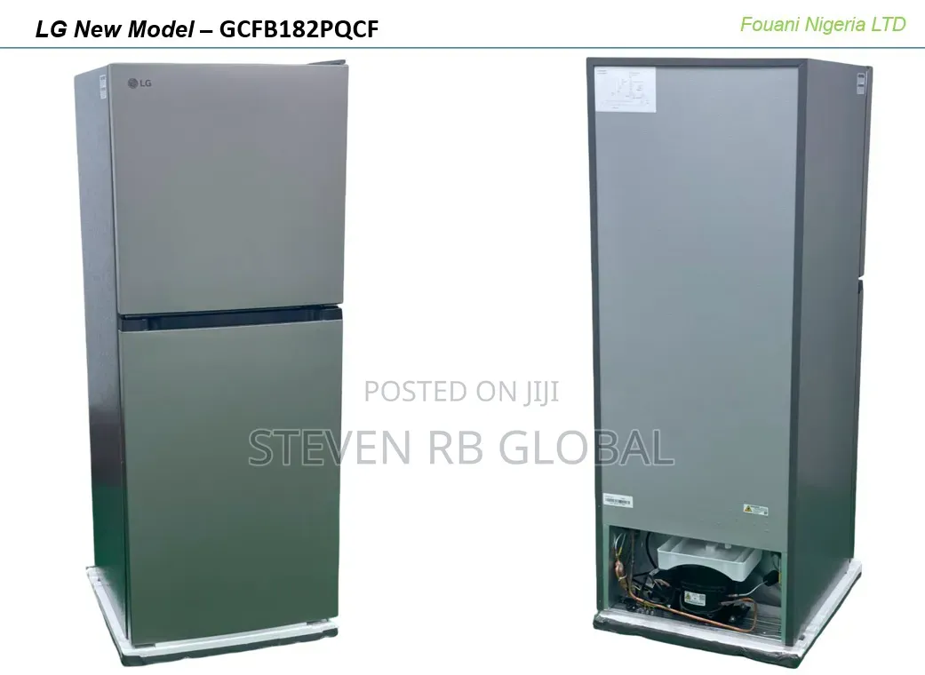 LG 191L Double Door Top Mount Refrigerator | LGREF182PQCF (Silver)