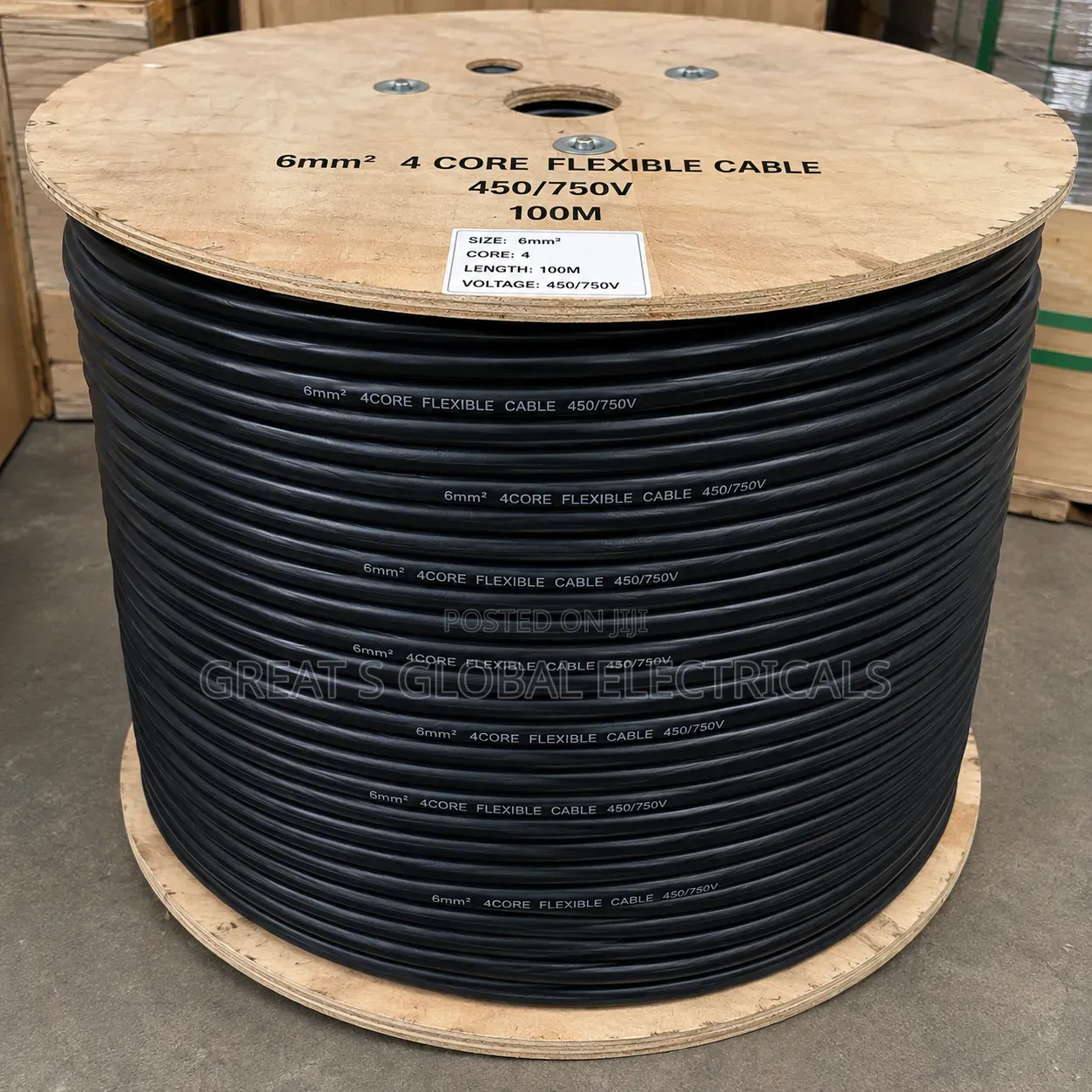 6mm2 4-Core Flexible Copper Cable