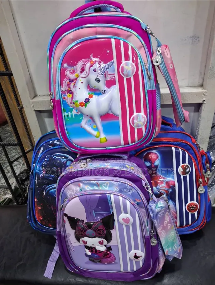 12 Inches 3d School Bag for Kids