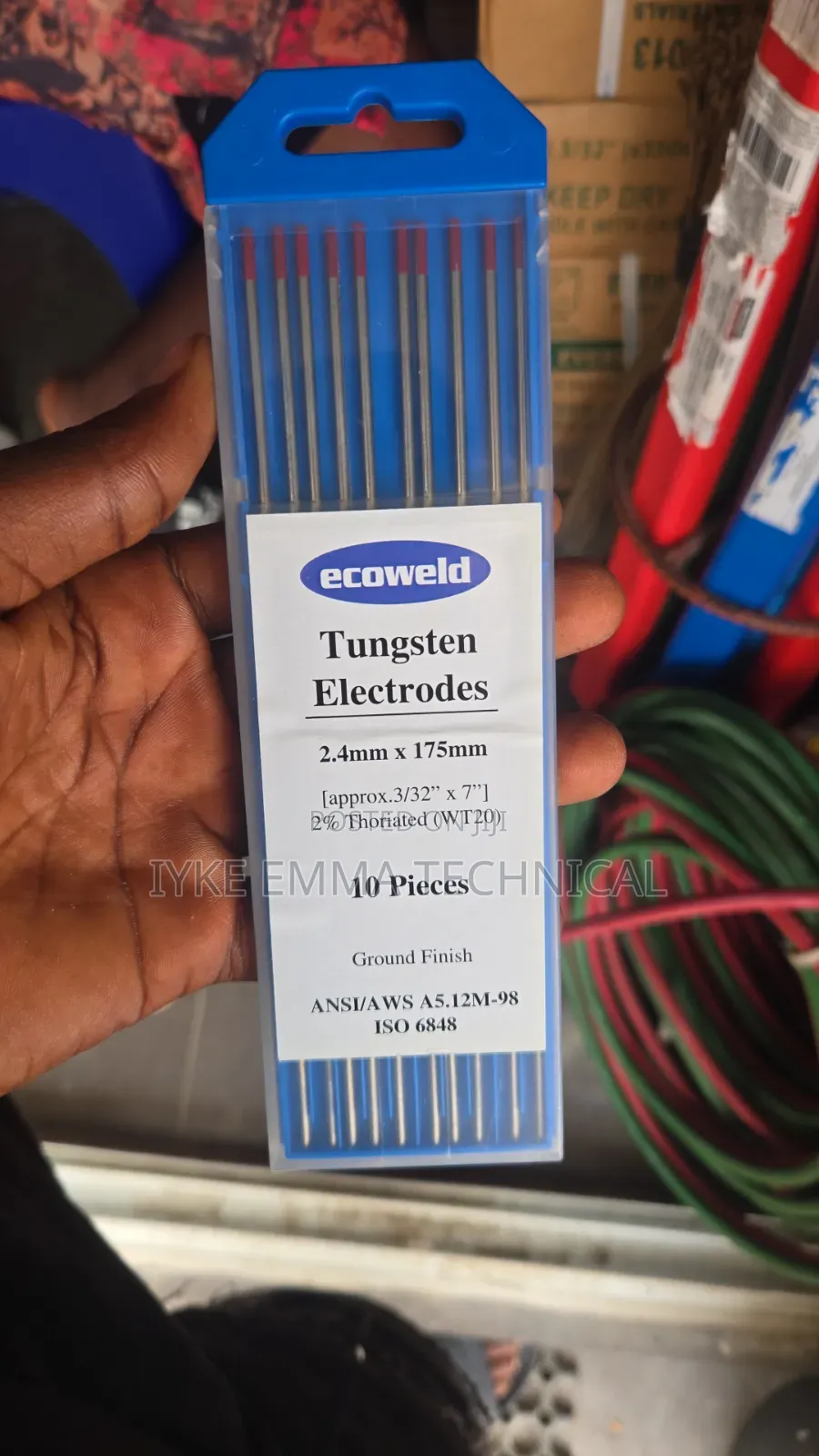 Ecoweld TUNGSTEN ELECTRODES 2.4mm X 150mm(Length), 10pcs/1pack