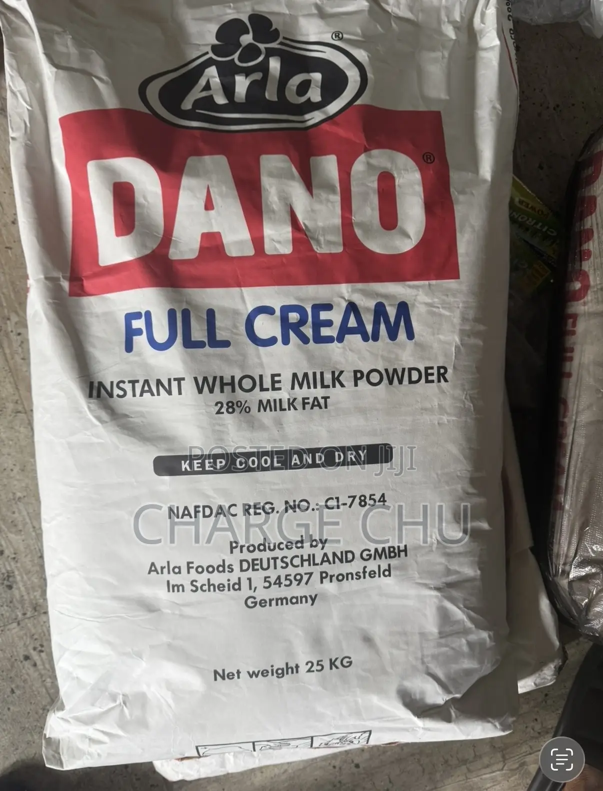 Dano Full Cream Milk Powder 25kg