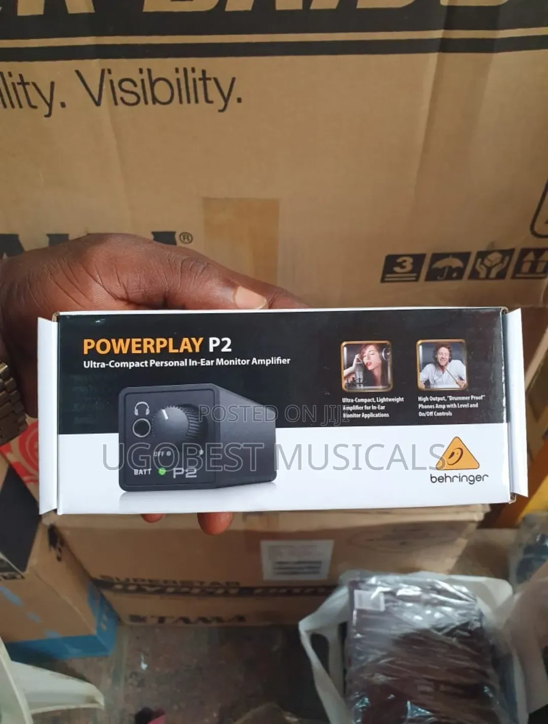 Behringer PowerPlay P2 Ultra-Compact Personal in-Ear Monitor Amplifier