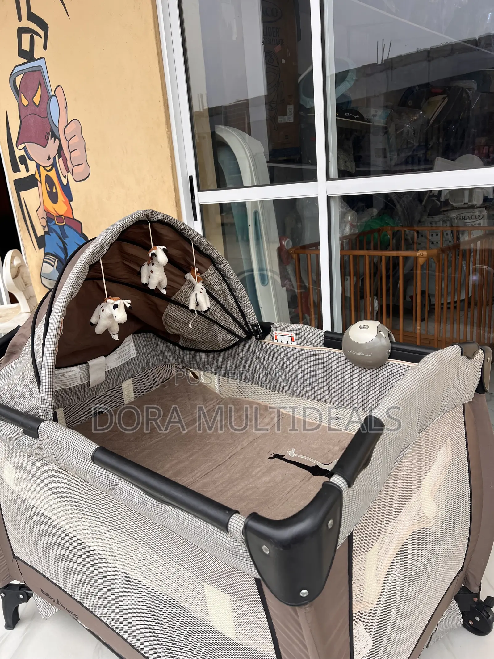 Imported Baby Cot With Free New Baby Net and Soothing Musical Mobile