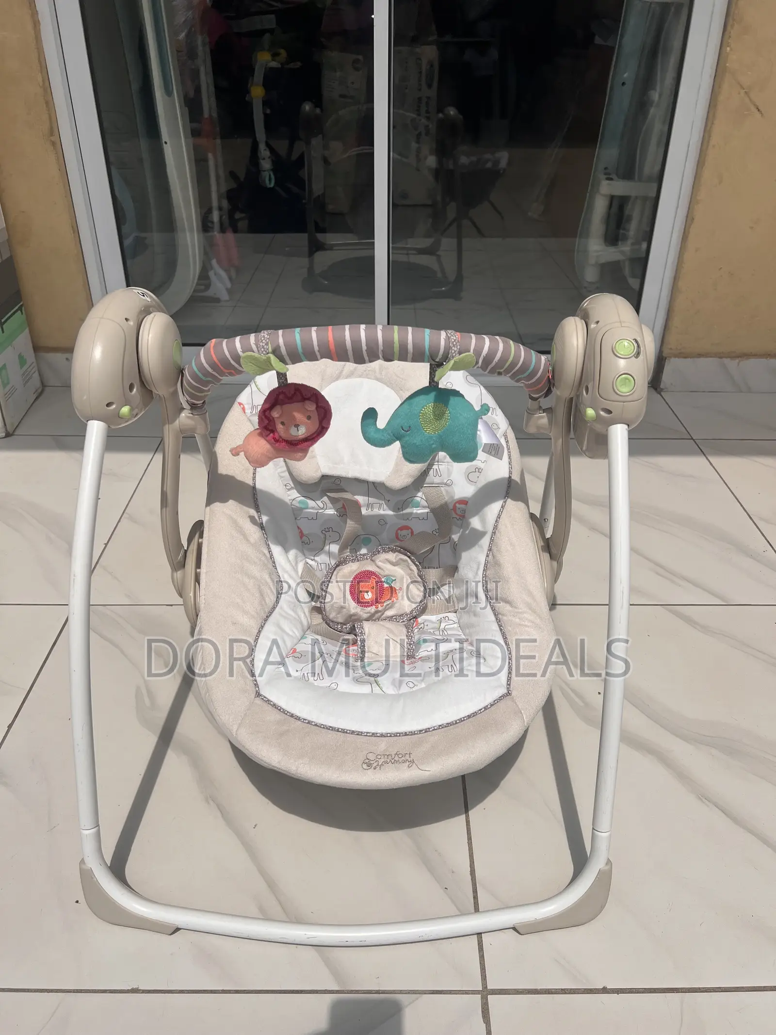 Imported Solid Musical Baby Swing With Rattles