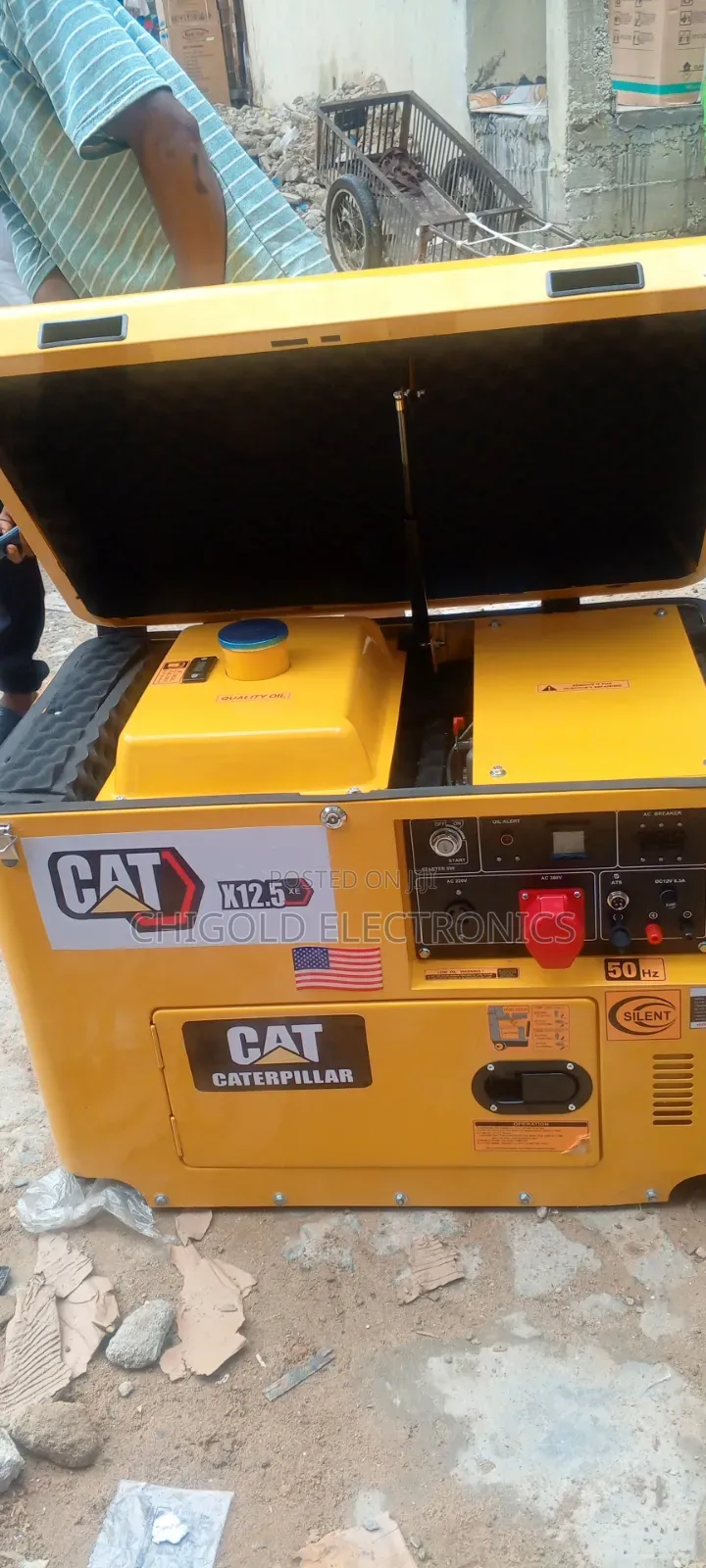 Original Cat Diesel Generator 3 Phase 12.5 kVA 100% Copper Coin