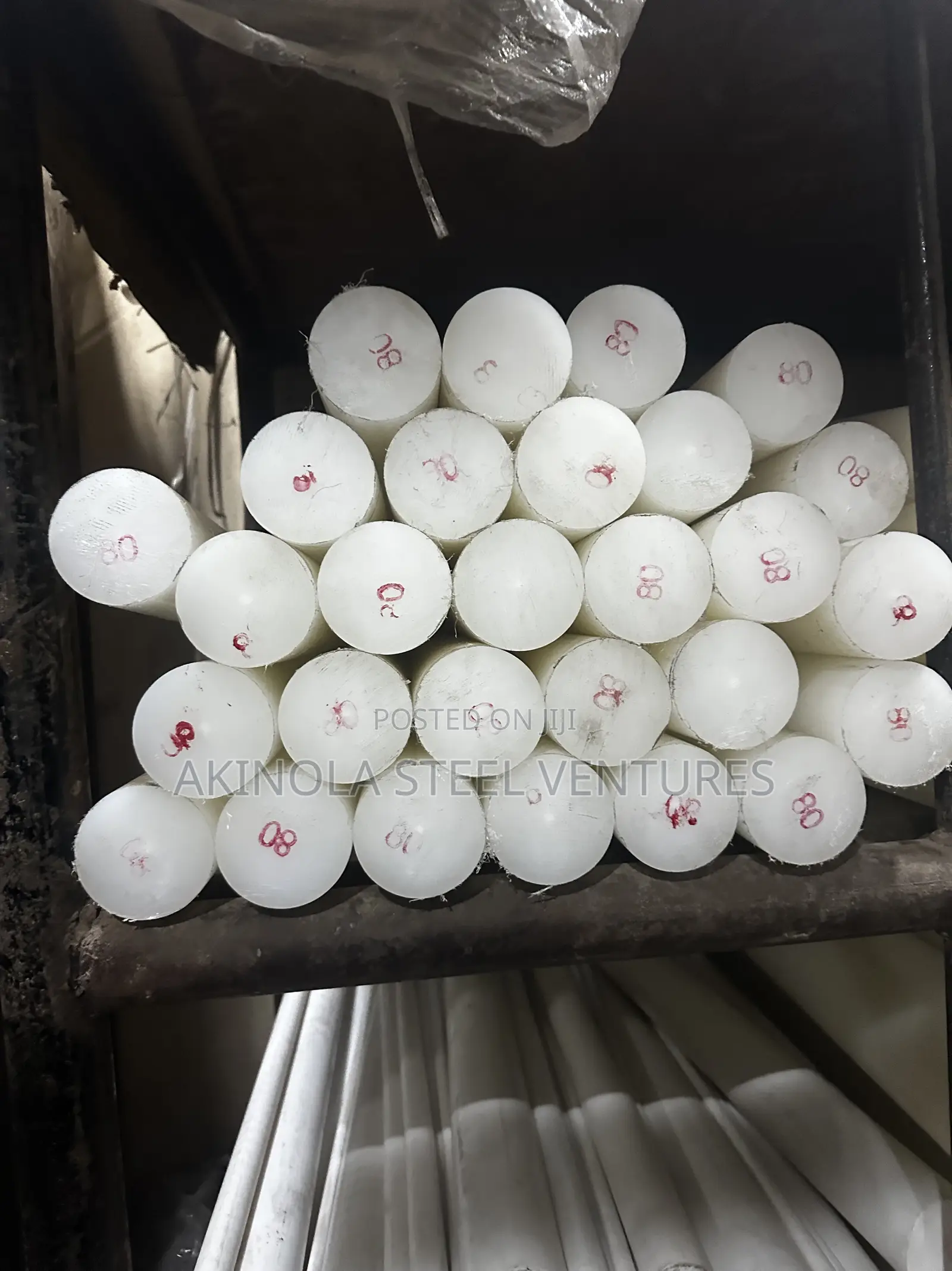 80mm Teflon Round Bar - Nylon Rod