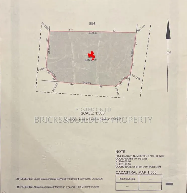 Prime 1,442 SQM Residential Land | C of O | Guzape Main