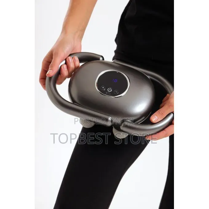 Rechargeable 4-Head Fascia Massage Gun for Deep Tissue, Waist